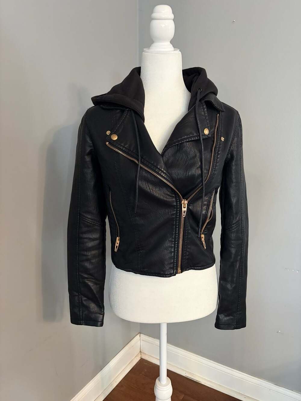 Blank NYC Denim Meant to Be Moto Jacket - Black - XS